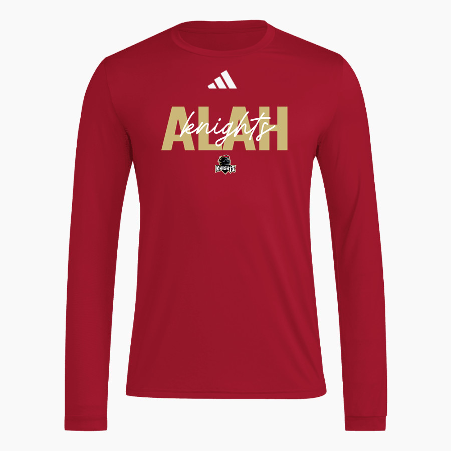 ALAH HIGH SCHOOL KNIGHTS <span class="pdp-name-mascot">ARTHUR KNIGHTS</span> adidas Men's Long Sleeve Pregame Tee