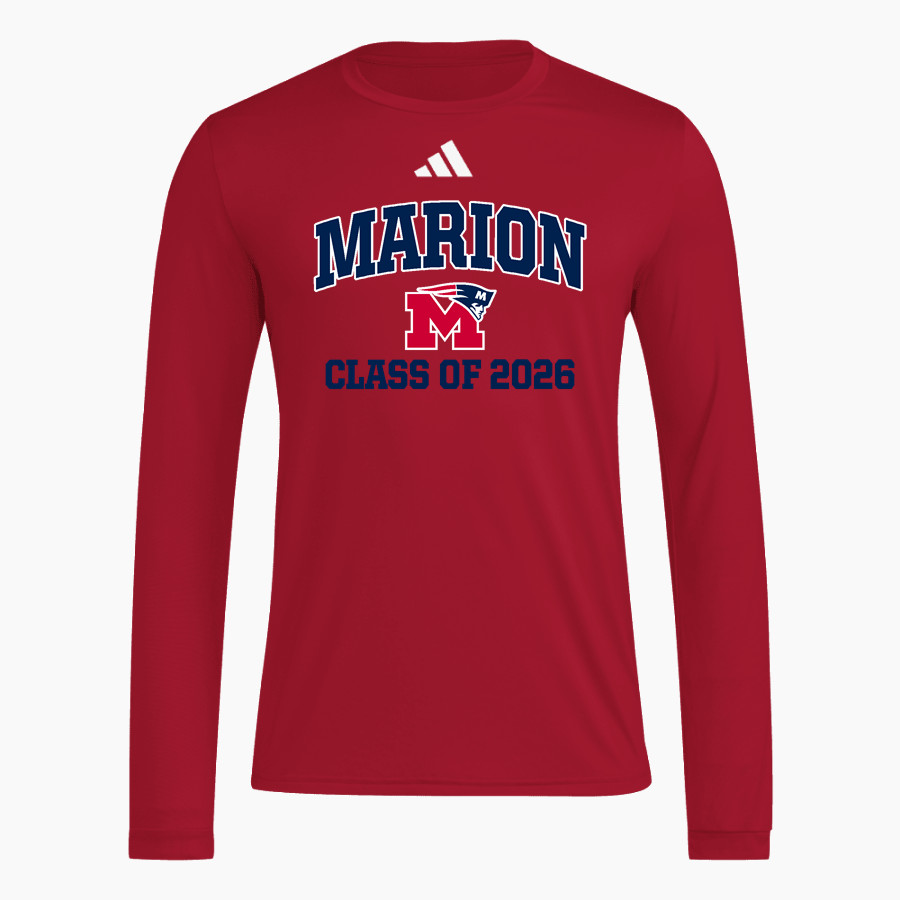 Marion Patriots adidas Men's Long Sleeve Pregame Tee