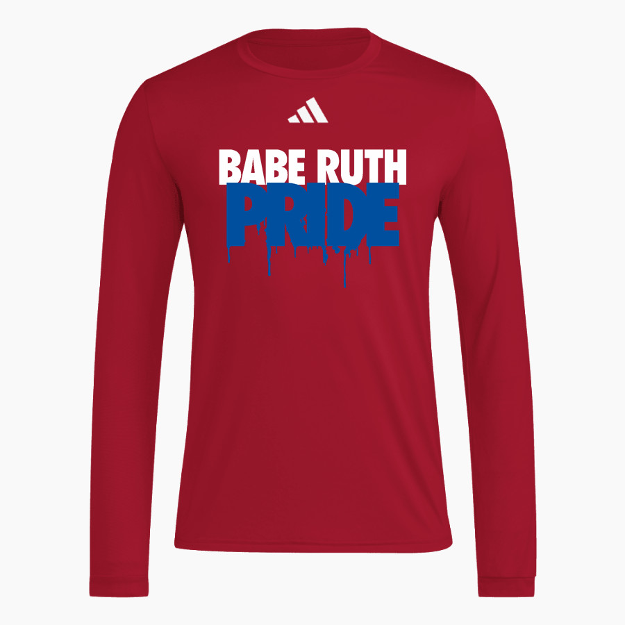 Babe Ruth Babe Ruth Softball adidas Men's Long Sleeve Pregame Tee
