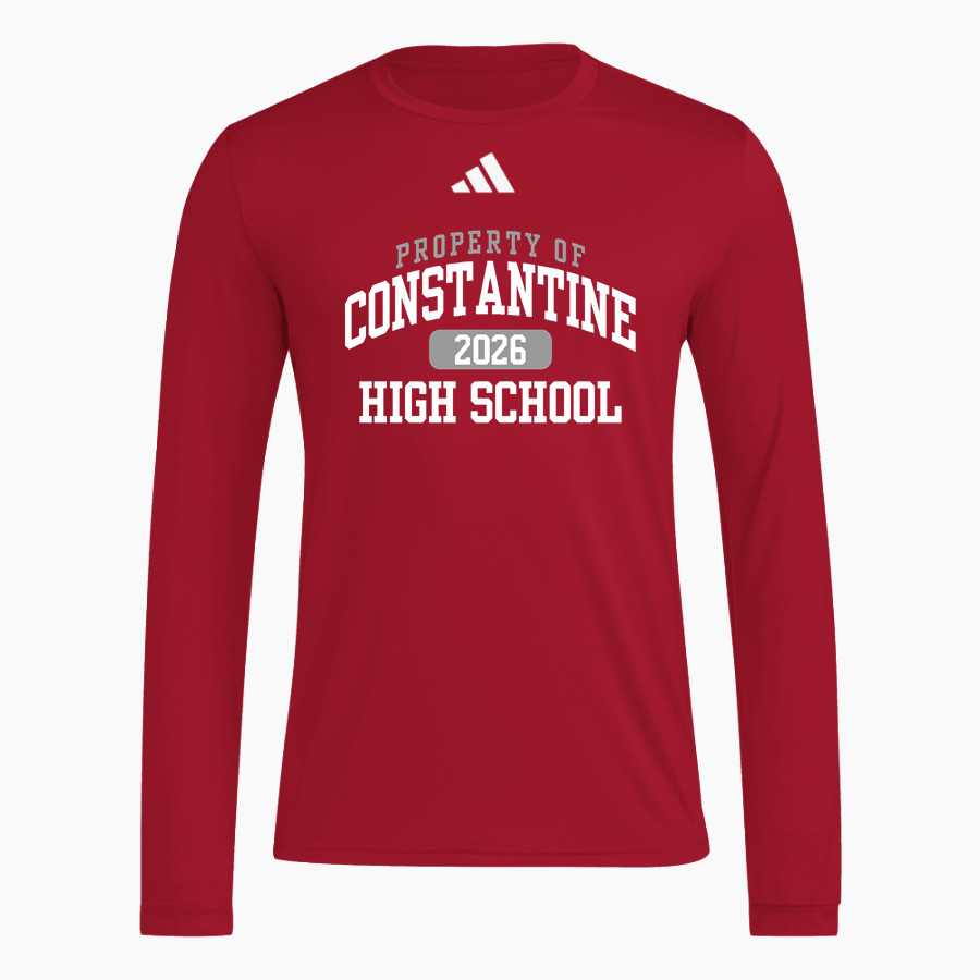 CONSTANTINE HIGH SCHOOL FALCONS <span class="pdp-name-mascot">CONSTANTINE FALCONS</span> adidas Men's Long Sleeve Pregame Tee