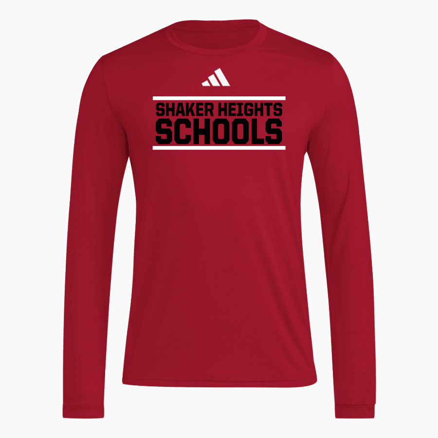 Shaker Heights Schools <span class="pdp-name-mascot">Shaker Heights</span> adidas Men's Long Sleeve Pregame Tee