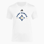Camp Kawaga Sideline Store <span class="pdp-name-mascot">Camp Kawaga</span> adidas Women's Short Sleeve Pregame Tee Front Thumbnail