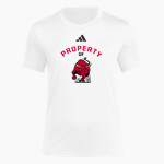DOVER HIGH SCHOOL LONGHORNS adidas Women's Short Sleeve Pregame Tee Front Thumbnail