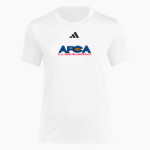AFCA adidas Women's Short Sleeve Pregame Tee Front Thumbnail