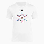 RIO VISTA HIGH SCHOOL RAMS <span class="pdp-name-mascot">RIO VISTA RAMS</span> adidas Women's Short Sleeve Pregame Tee Front Thumbnail