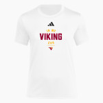 VOORHEES VIKINGS official sideline store adidas Women's Short Sleeve Pregame Tee Front Thumbnail