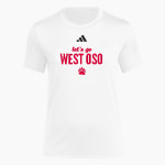 West Oso Bears <span class="pdp-name-mascot">West Oso Bears</span> adidas Women's Short Sleeve Pregame Tee Front Thumbnail