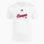 CHURCHILL HIGH SCHOOL CHARGERS adidas Women's Short Sleeve Pregame Tee Front Thumbnail
