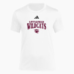 LITTLEFIELD HIGH SCHOOL WILDCATS <span class="pdp-name-mascot">LITTLEFIELD WILDCATS</span> adidas Women's Short Sleeve Pregame Tee Front Thumbnail