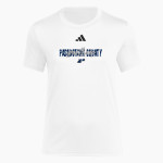 PASQUOTANK COUNTY HIGH SCHOOL PANTHERS <span class="pdp-name-mascot">PASQUOTANK COUNTY PANTHERS</span> adidas Women's Short Sleeve Pregame Tee Front Thumbnail