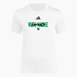 WEEKI WACHEE HIGH SCHOOL HORNETS <span class="pdp-name-mascot">WEEKI WACHEE HORNETS</span> adidas Women's Short Sleeve Pregame Tee Front Thumbnail