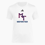 Medford Tech Jaguars adidas Women's Short Sleeve Pregame Tee Front Thumbnail