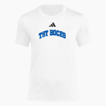 TST BOCES TST BOCES <span class="pdp-name-mascot">Tompkins-Seneca-Tioga Board of Cooperative Educational Services</span> adidas Women's Short Sleeve Pregame Tee Front Thumbnail