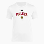 Walker Vikings <span class="pdp-name-mascot">Walker Vikings</span> adidas Women's Short Sleeve Pregame Tee Front Thumbnail
