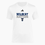 TOMBALL MEMORIAL HIGH SCHOOL WILDCATS adidas Women's Short Sleeve Pregame Tee Front Thumbnail