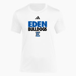 EDEN HIGH SCHOOL BULLDOGS <span class="pdp-name-mascot">EDEN BULLDOGS /LADY</span> adidas Women's Short Sleeve Pregame Tee Front Thumbnail
