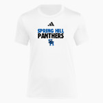 Spring Hill Panthers <span class="pdp-name-mascot">Spring Hill Panthers</span> adidas Women's Short Sleeve Pregame Tee Front Thumbnail