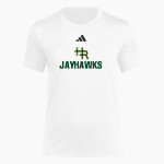 Head-Royce Jayhawks adidas Women's Short Sleeve Pregame Tee Front Thumbnail
