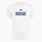 WALKER VALLEY HIGH SCHOOL MUSTANGS adidas Women's Short Sleeve Pregame Tee Front Thumbnail