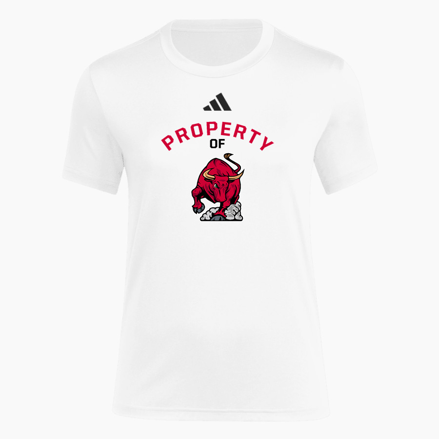 DOVER HIGH SCHOOL LONGHORNS adidas Women's Short Sleeve Pregame Tee