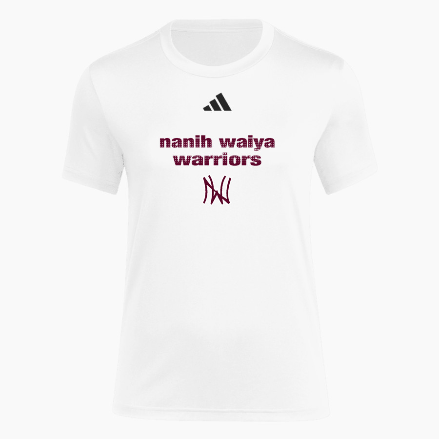 NANIH WAIYA HIGH SCHOOL WARRIORS <span class="pdp-name-mascot">NANIH WAIYA WARRIORS</span> adidas Women's Short Sleeve Pregame Tee