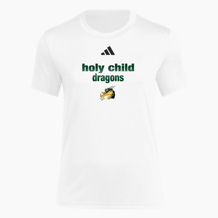 Holy Child Dragons <span class="pdp-name-mascot">Holy Child Academy Dragons</span> adidas Women's Short Sleeve Pregame Tee