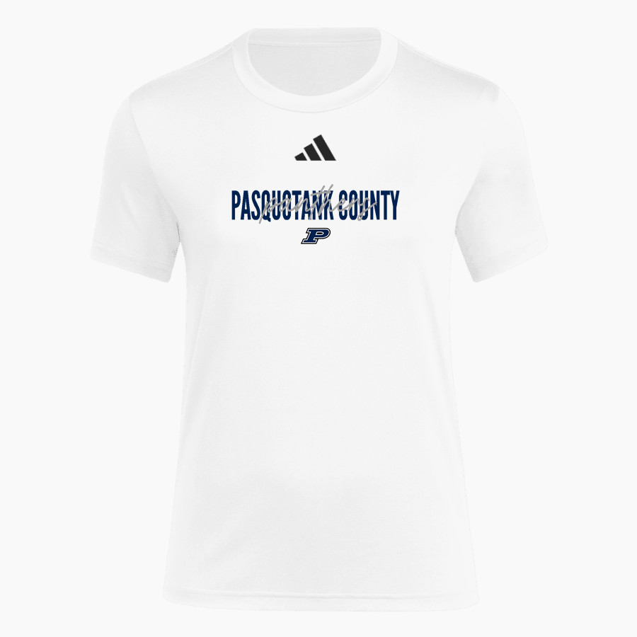 PASQUOTANK COUNTY HIGH SCHOOL PANTHERS <span class="pdp-name-mascot">PASQUOTANK COUNTY PANTHERS</span> adidas Women's Short Sleeve Pregame Tee