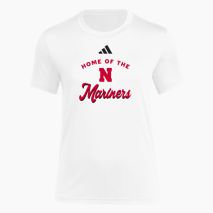 NARRAGANSETT HIGH SCHOOL MARINERS adidas Women's Short Sleeve Pregame Tee