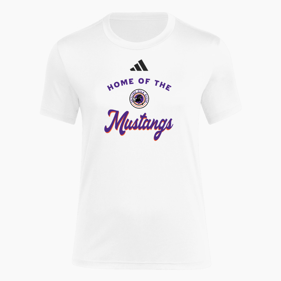 Skyline Gila River Mustangs <span class="pdp-name-mascot">Skyline Mustangs</span> adidas Women's Short Sleeve Pregame Tee