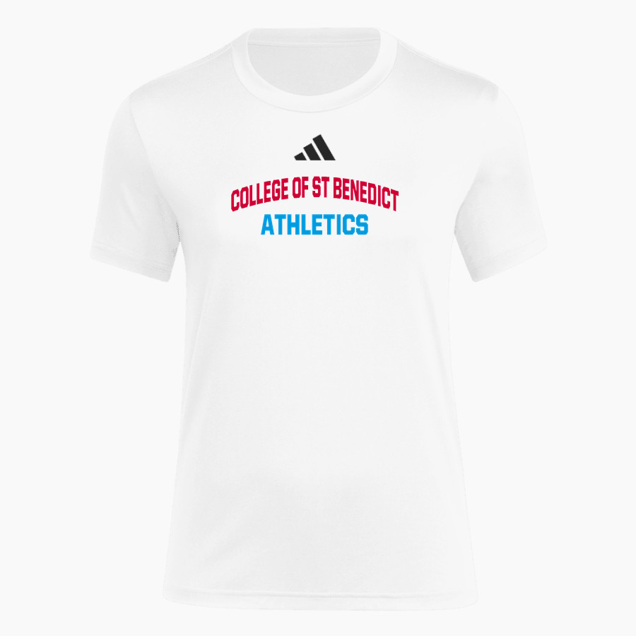 COLLEGE OF ST BENEDICT Bennies <span class="pdp-name-mascot">COLLEGE OF ST BENEDICT</span> adidas Women's Short Sleeve Pregame Tee