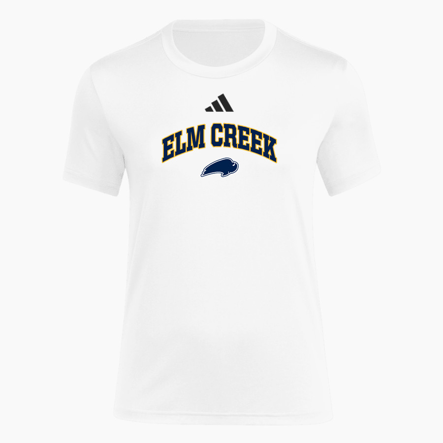 Elm Creek Buffaloes <span class="pdp-name-mascot">Elm Creek Buffaloes</span> adidas Women's Short Sleeve Pregame Tee