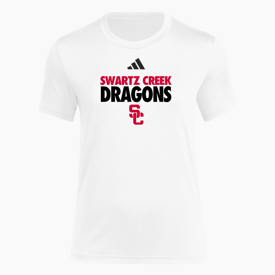 SWARTZ CREEK HIGH SCHOOL DRAGONS <span class="pdp-name-mascot">SWARTZ CREEK DRAGONS</span> adidas Women's Short Sleeve Pregame Tee