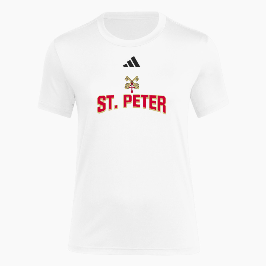 Church & School of St. Peter <span class="pdp-name-mascot">n/a</span> adidas Women's Short Sleeve Pregame Tee