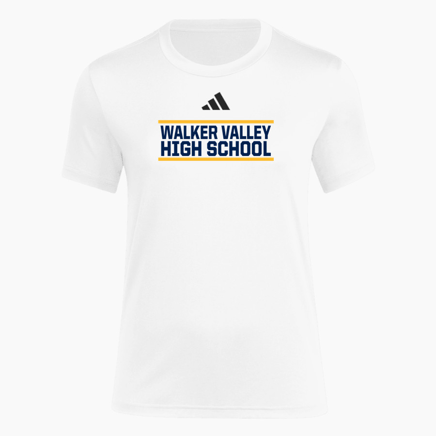 WALKER VALLEY HIGH SCHOOL MUSTANGS adidas Women's Short Sleeve Pregame Tee