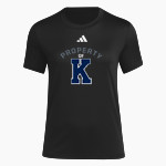 KENT SCHOOL LIONS <span class="pdp-name-mascot">KENT LIONS</span> adidas Women's Short Sleeve Pregame Tee Front Thumbnail