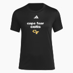 Cape Fear Colts <span class="pdp-name-mascot">Cape Fear Colts</span> adidas Women's Short Sleeve Pregame Tee Front Thumbnail