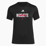 Marquette Sentinels adidas Women's Short Sleeve Pregame Tee Front Thumbnail