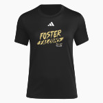 FOSTER HIGH SCHOOL FALCONS <span class="pdp-name-mascot">FOSTER FALCONS</span> adidas Women's Short Sleeve Pregame Tee Front Thumbnail