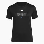 PASQUOTANK COUNTY HIGH SCHOOL PANTHERS <span class="pdp-name-mascot">PASQUOTANK COUNTY PANTHERS</span> adidas Women's Short Sleeve Pregame Tee Front Thumbnail