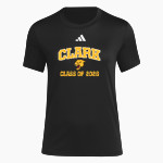 Clark Cougars adidas Women's Short Sleeve Pregame Tee Front Thumbnail