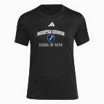 Manhattan Christian Thunder <span class="pdp-name-mascot">Manhattan Christian Thunder</span> adidas Women's Short Sleeve Pregame Tee Front Thumbnail