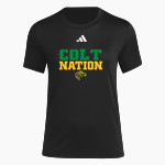 COLSTRIP HIGH SCHOOL COLTS <span class="pdp-name-mascot">COLSTRIP COLTS/FILLIES</span> adidas Women's Short Sleeve Pregame Tee Front Thumbnail