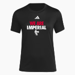 Imperial Tigers <span class="pdp-name-mascot">Imperial Tigers</span> adidas Women's Short Sleeve Pregame Tee Front Thumbnail