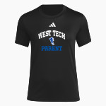 West Tech Panthers adidas Women's Short Sleeve Pregame Tee Front Thumbnail