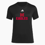 Milford Eagles <span class="pdp-name-mascot">Milford Eagles</span> adidas Women's Short Sleeve Pregame Tee Front Thumbnail