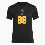 Paul Duke STEM Trailblazers <span class="pdp-name-mascot">Paul Duke High School Trailblazers</span> adidas Women's Short Sleeve Pregame Tee Front Thumbnail
