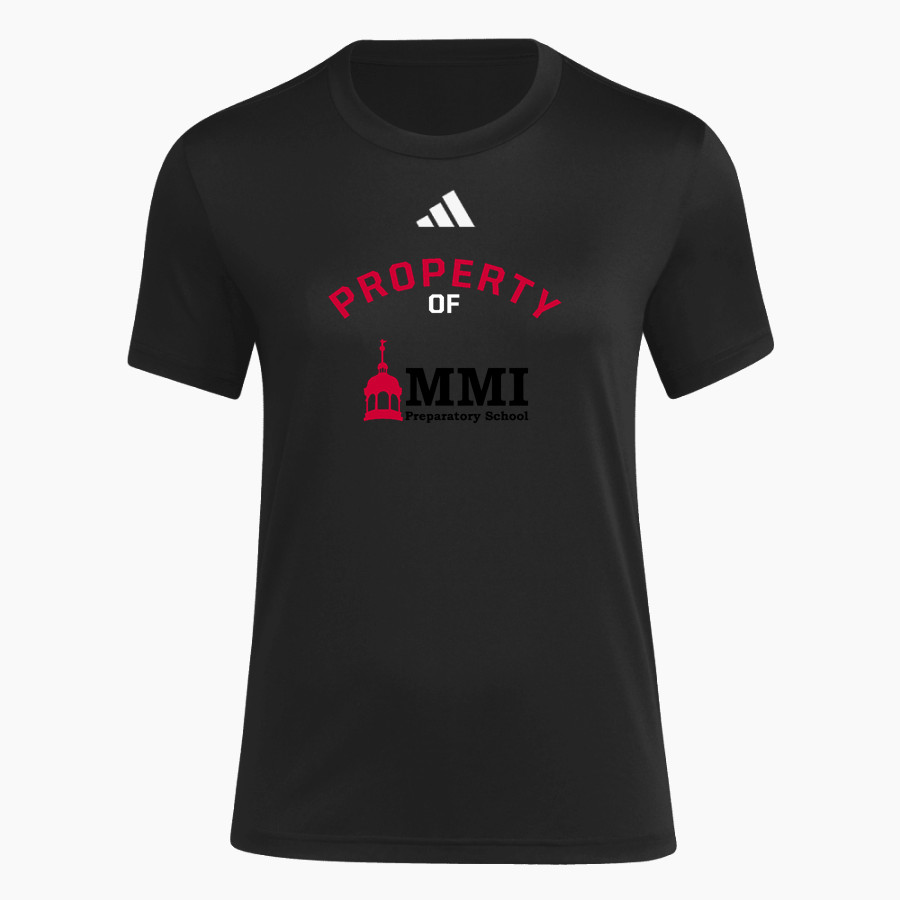 MMI PREPARATORY SCHOOL PREPPERS <span class="pdp-name-mascot">MMI PREPARATORY PREPPERS</span> adidas Women's Short Sleeve Pregame Tee