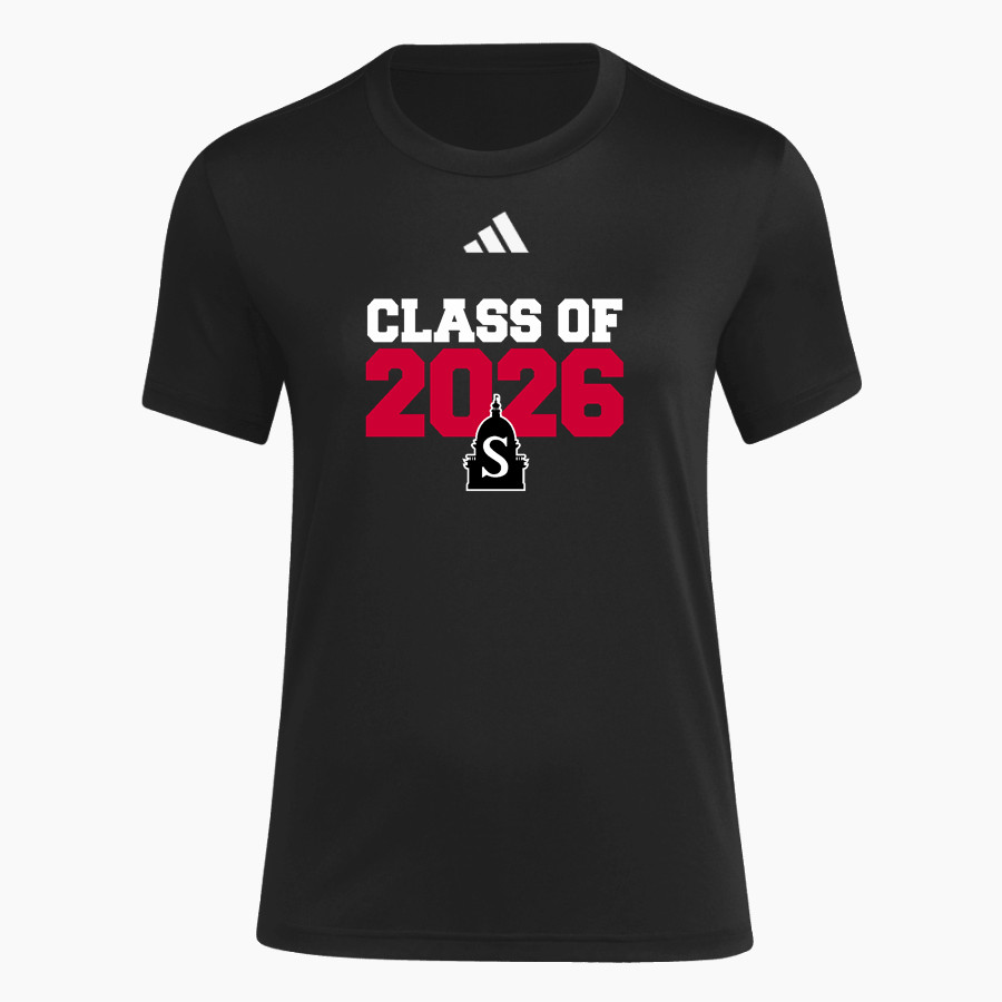 SPRINGFIELD HIGH SCHOOL SENATORS <span class="pdp-name-mascot">SPRINGFIELD SENATORS</span> adidas Women's Short Sleeve Pregame Tee