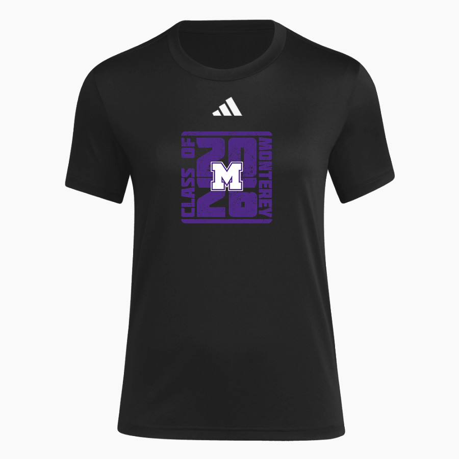 MONTEREY HIGH SCHOOL WILDCATS <span class="pdp-name-mascot">MONTEREY WILDCATS</span> adidas Women's Short Sleeve Pregame Tee