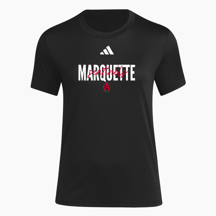 Marquette Sentinels adidas Women's Short Sleeve Pregame Tee